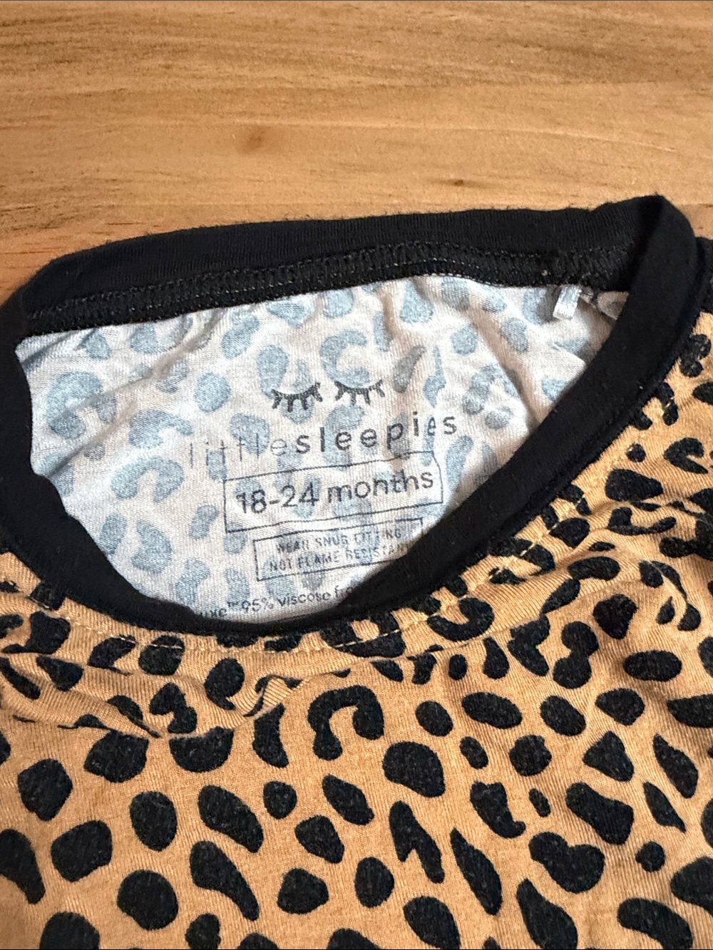 Little Sleepies Leopard Pajama Set - 18-24 months - Picture 3 of 3